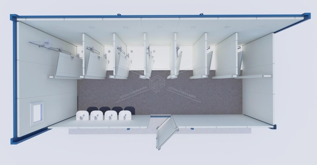 UP-5 WC-Shower Container