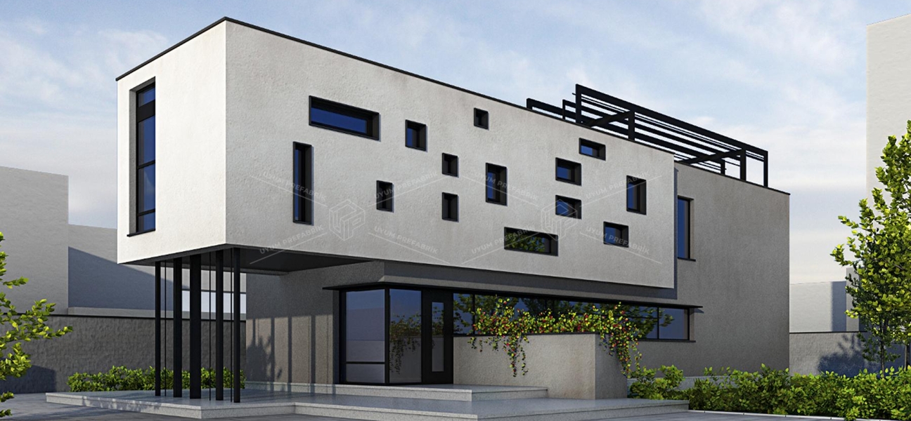 UP-6 Çelik Modern Ofis Binası 