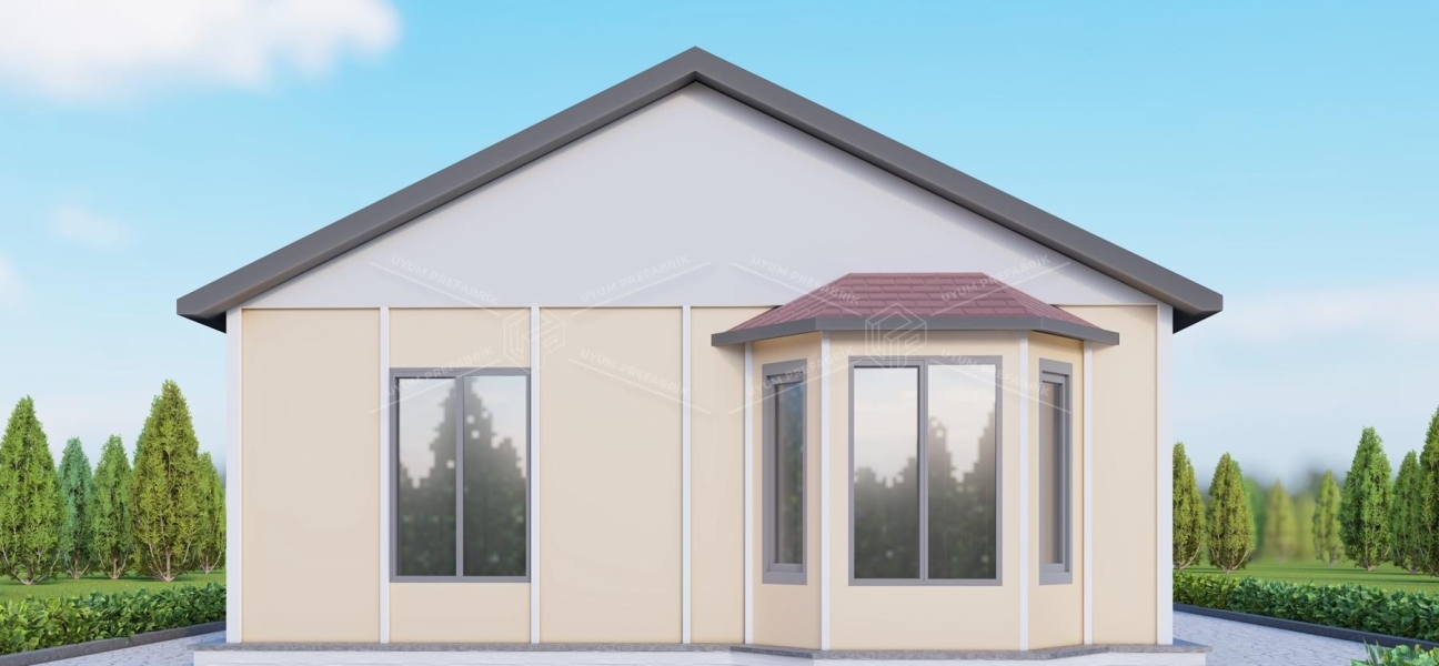 UP200 Selemen 64m² Tek Katlı Çelik Ev  UP200 Selemen 64m² Tek Katlı Çelik Ev