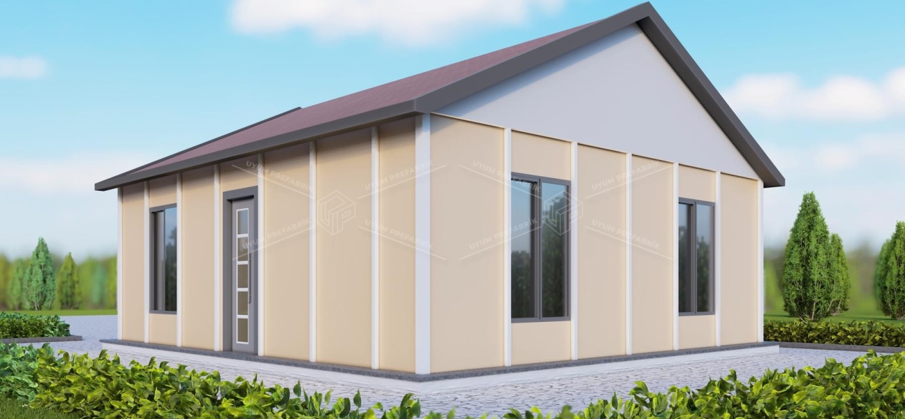 UP200 Selemen 64m² Tek Katlı Çelik Ev  UP200 Selemen 64m² Tek Katlı Çelik Ev