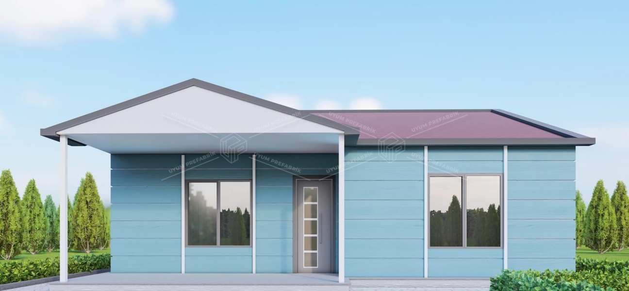 UP201 Dikmen 65m² Tek Katlı Çelik Ev  UP201 Dikmen 65m² Tek Katlı Çelik Ev