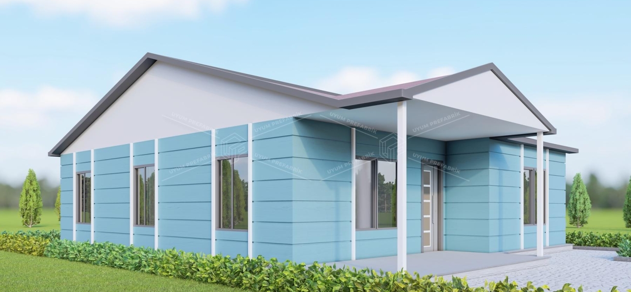 UP201 Dikmen 65m² Tek Katlı Çelik Ev  UP201 Dikmen 65m² Tek Katlı Çelik Ev