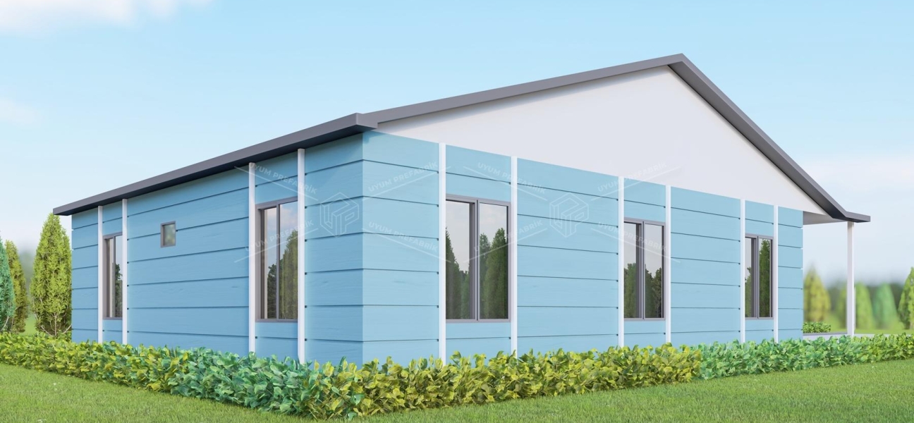 UP201 Dikmen 65m² Tek Katlı Çelik Ev  UP201 Dikmen 65m² Tek Katlı Çelik Ev