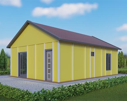 UP202 Kestel 70m² Tek Katlı Çelik Ev  UP202 Kestel 70m² Tek Katlı Çelik Ev