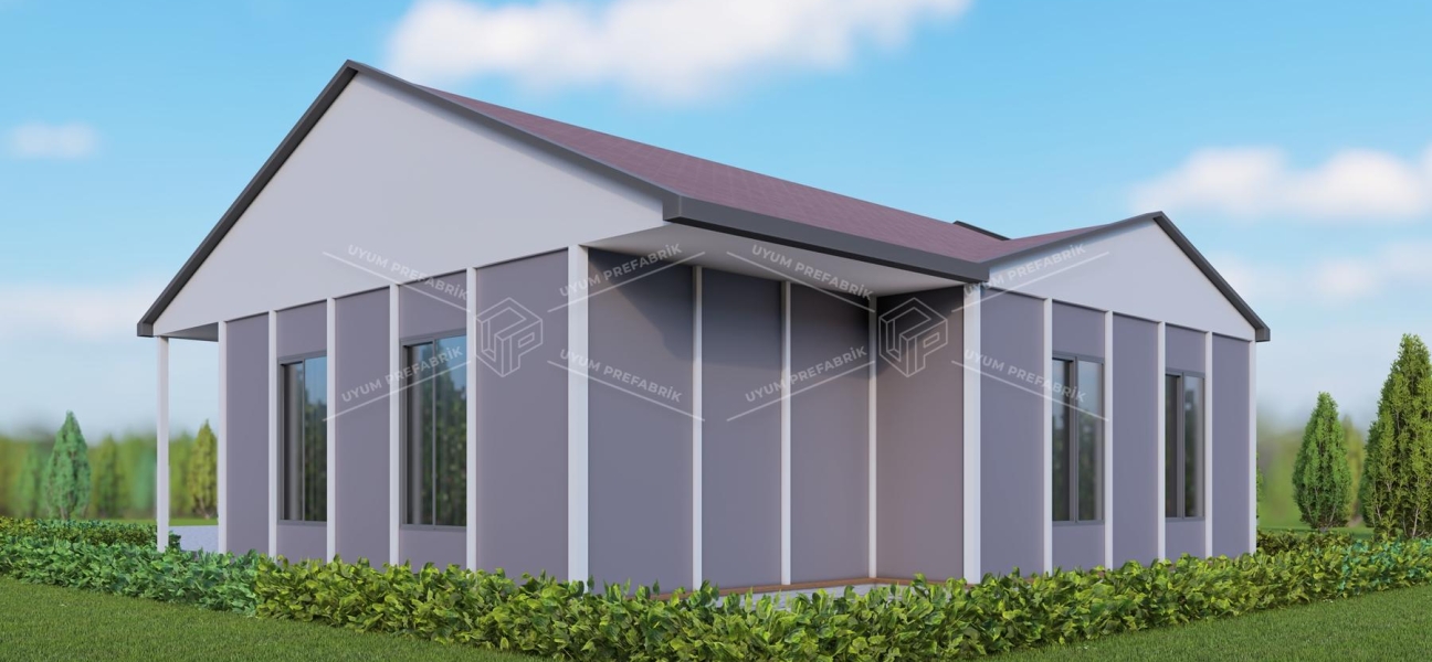 UP203 Beyşehir 100m² Tek Katlı Çelik Ev  UP203 Beyşehir 100m² Tek Katlı Çelik Ev