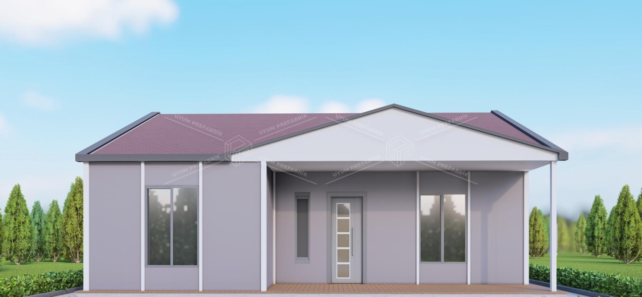 UP203 Beyşehir 100m² Tek Katlı Çelik Ev  UP203 Beyşehir 100m² Tek Katlı Çelik Ev