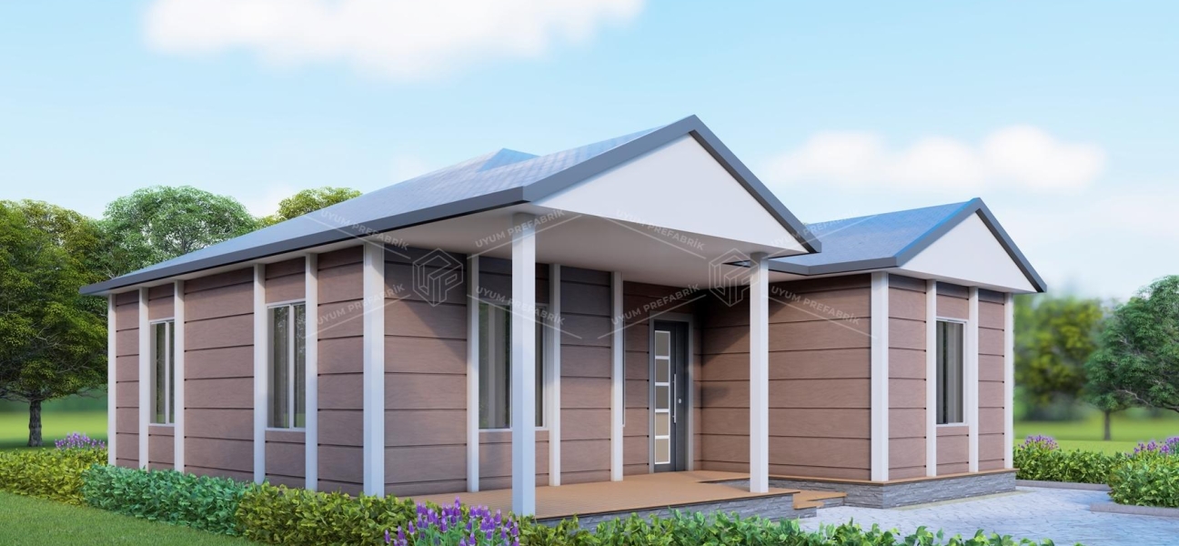 UP204 Side 105m² Tek Katlı Çelik Ev UP204 Side 105m² Tek Katlı Çelik Ev