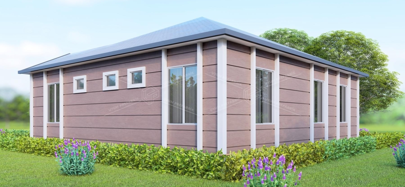 UP204 Side 105m² Tek Katlı Çelik Ev UP204 Side 105m² Tek Katlı Çelik Ev