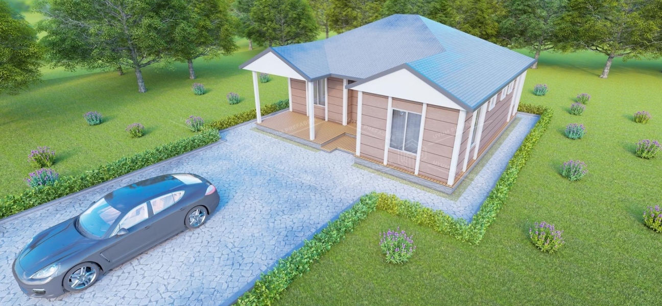 UP204 Side 105m² Tek Katlı Çelik Ev UP204 Side 105m² Tek Katlı Çelik Ev