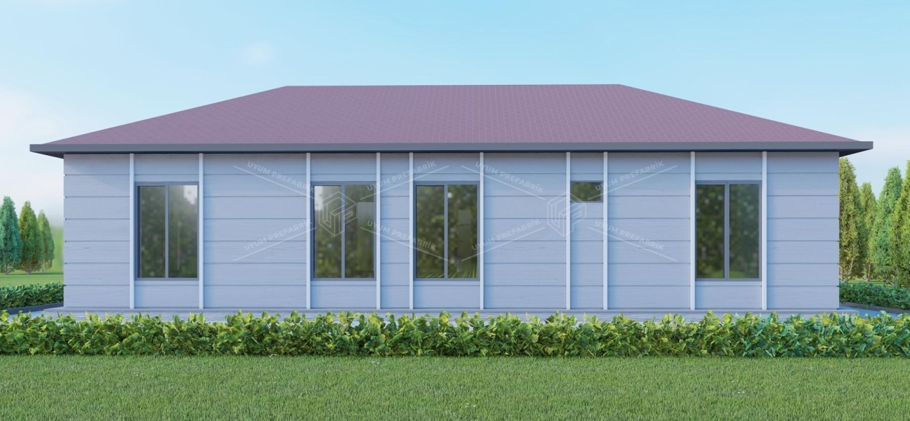 UP205 Ayder 110m² Tek Katlı Çelik Ev  UP205 Ayder 110m² Tek Katlı Çelik Ev