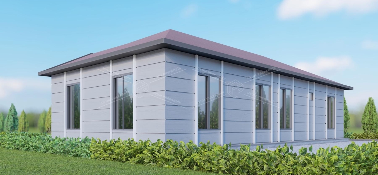 UP205 Ayder 110m² Tek Katlı Çelik Ev  UP205 Ayder 110m² Tek Katlı Çelik Ev