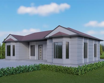 UP205 Ayder 110m² Tek Katlı Çelik Ev  UP205 Ayder 110m² Tek Katlı Çelik Ev