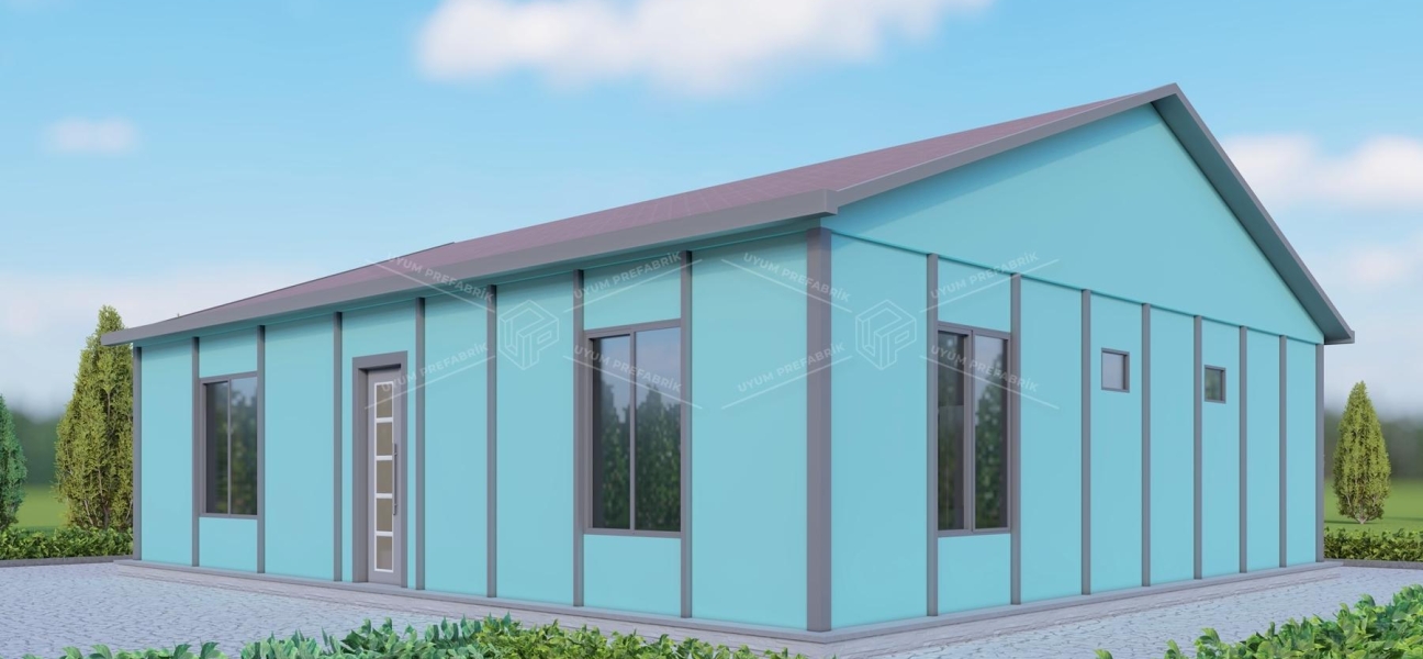 UP206 Salda 115m² Tek Katlı Çelik Ev UP206 Salda 115m² Tek Katlı Çelik Ev