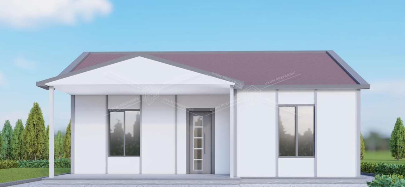 UP207 Manyas 60m² Tek Katlı Çelik  UP207 Manyas 60m² Tek Katlı Çelik