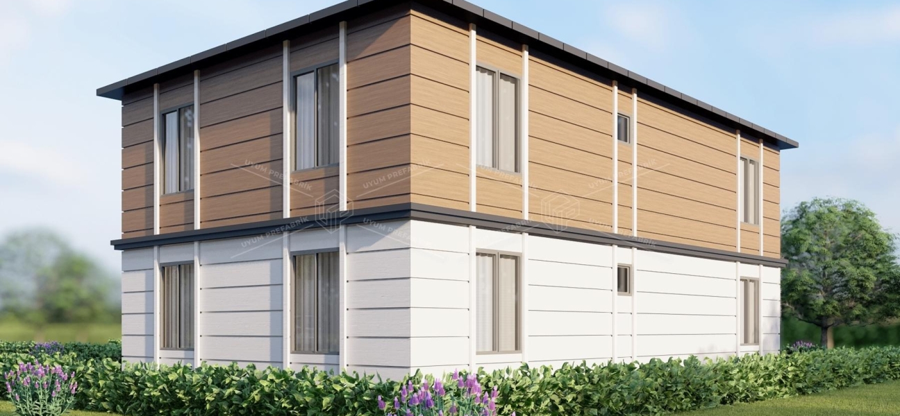 UP209 KÜMBET 205m² Çift Katlı Çelik Ev UP209 KÜMBET 205m² Çift Katlı Çelik Ev