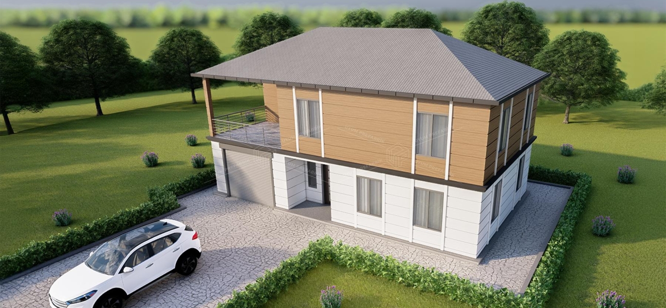 UP209 KÜMBET 205m² Çift Katlı Çelik Ev UP209 KÜMBET 205m² Çift Katlı Çelik Ev