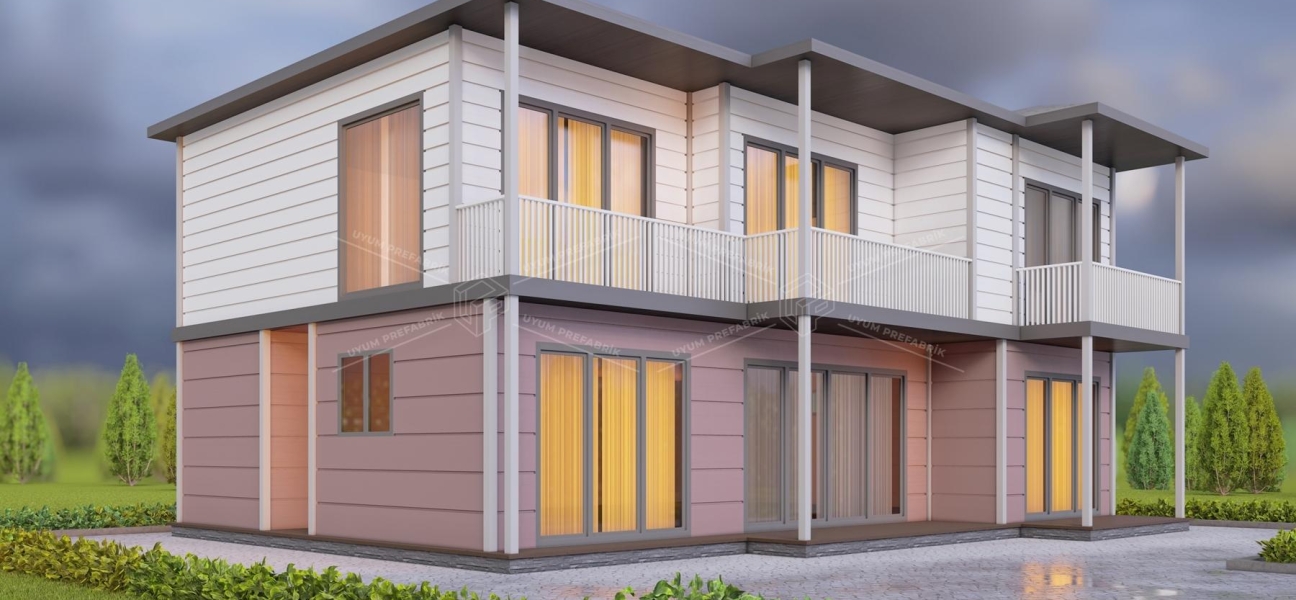 UP210 SANTA 221m² Çift Katlı Çelik Ev UP210 SANTA 221m² Çift Katlı Çelik Ev