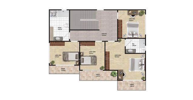 UP210 SANTA 221m² Çift Katlı Çelik Ev UP210 SANTA 221m² Çift Katlı Çelik Ev