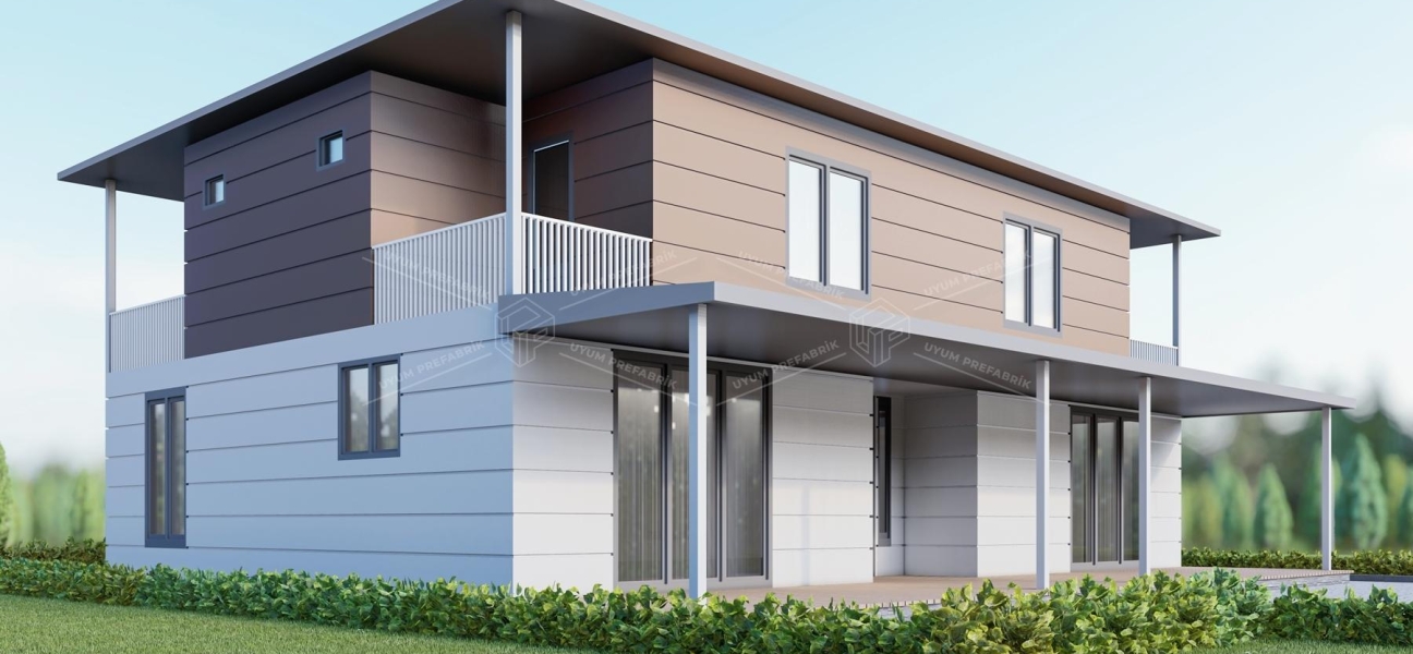 UP211 DÖRT MEVSİM 321m² Çift Katlı Çelik Ev UP211 DÖRT MEVSİM 321m² Çift Katlı Çelik Ev
