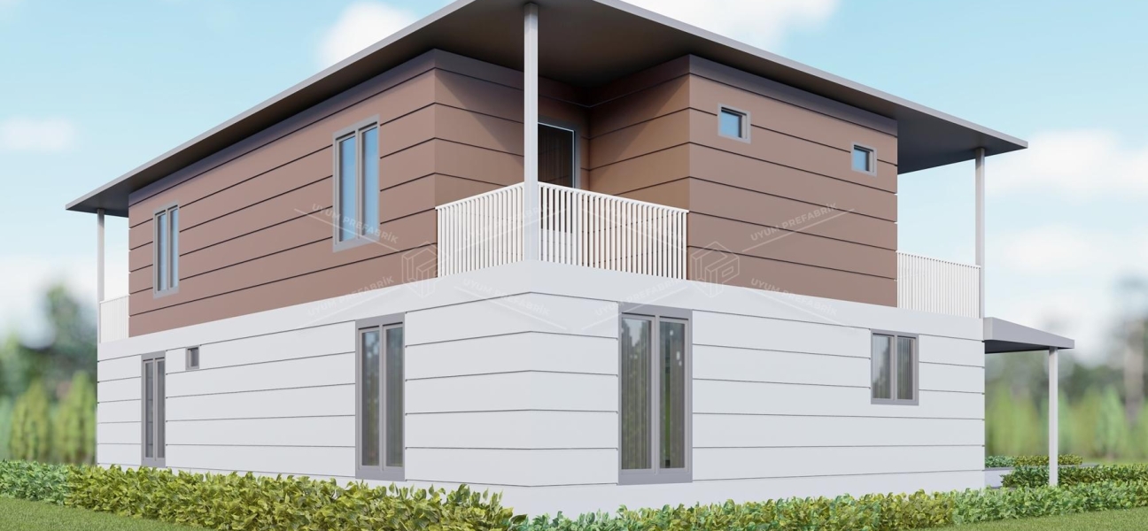 UP211 DÖRT MEVSİM 321m² Çift Katlı Çelik Ev UP211 DÖRT MEVSİM 321m² Çift Katlı Çelik Ev