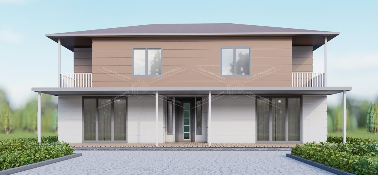 UP211 DÖRT MEVSİM 321m² Çift Katlı Çelik Ev UP211 DÖRT MEVSİM 321m² Çift Katlı Çelik Ev