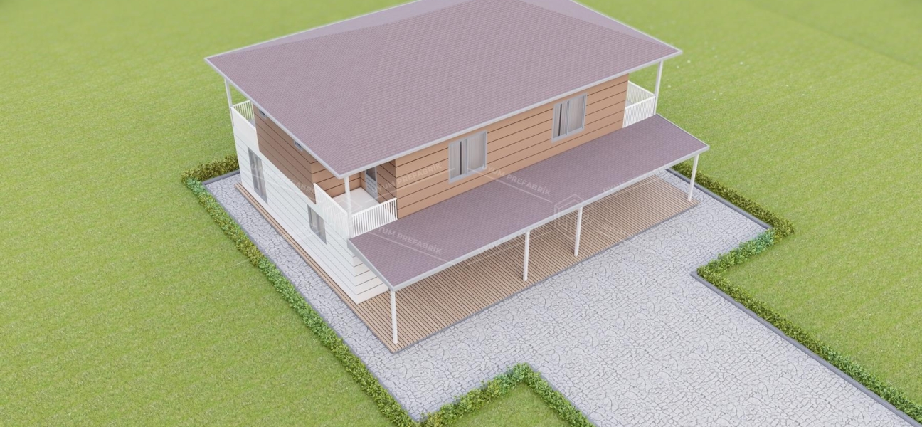 UP211 DÖRT MEVSİM 321m² Çift Katlı Çelik Ev UP211 DÖRT MEVSİM 321m² Çift Katlı Çelik Ev