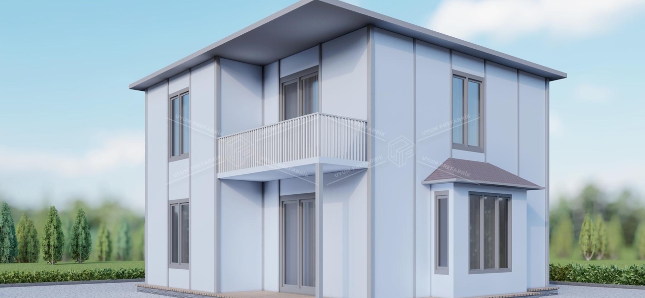 UP212 KINIK 120m² Çift Katlı Çelik Ev UP212 KINIK 120m² Çift Katlı Çelik Ev