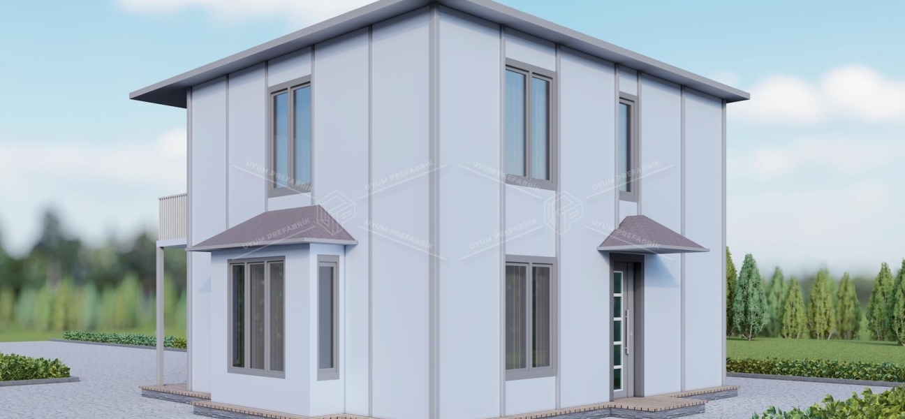 UP212 KINIK 120m² Çift Katlı Çelik Ev UP212 KINIK 120m² Çift Katlı Çelik Ev