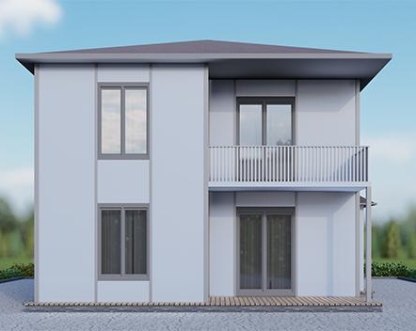 UP212 KINIK 120m² Çift Katlı Çelik Ev UP212 KINIK 120m² Çift Katlı Çelik Ev