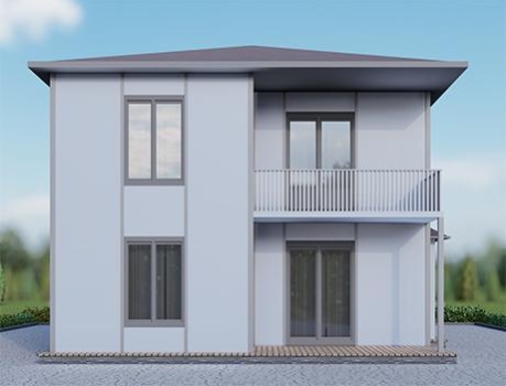 UP212 KINIK 120m² Çift Katlı Çelik Ev UP212 KINIK 120m² Çift Katlı Çelik Ev